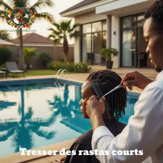 Tresser des rastas courts