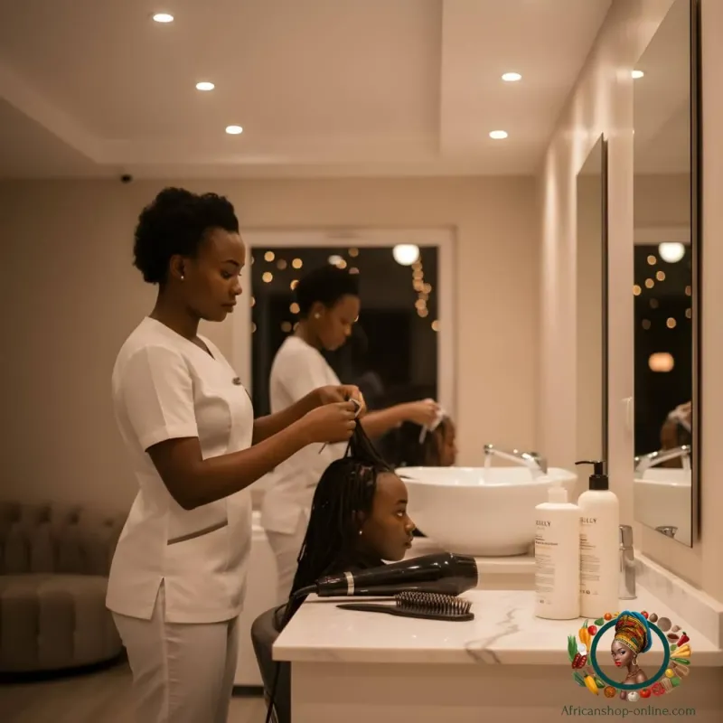 Lavage, démêlage et  brushing
