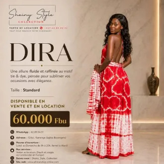 Dira dos ouvert rouge