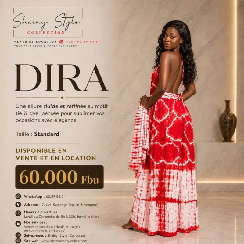 Dira dos ouvert rouge