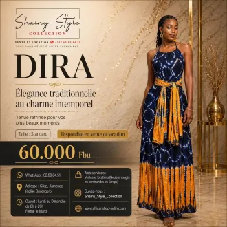 Dira blue jaune dos ouvert