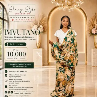 Imvutano vert foncé &doré