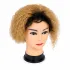 Perruque de cheveux naturels bouclés blonds 8"