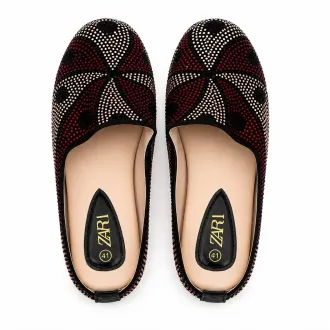 Babouches shoes rouge & blanc