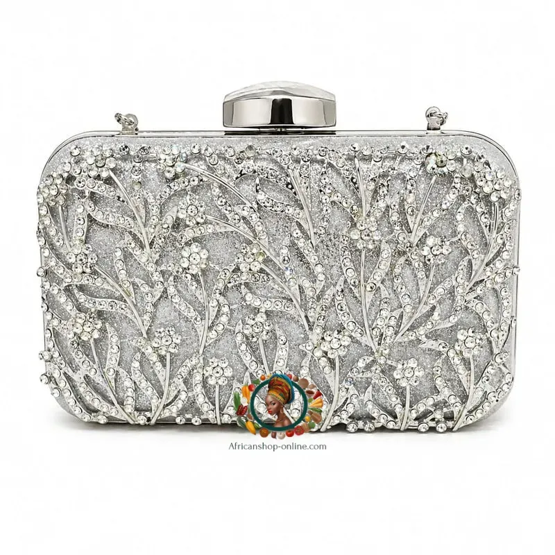 Pochette argent & cristaux (Location)