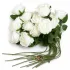 Bouquet rose blanches 30pc