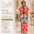 Robe en tissue orange corail