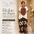 Robe en tissue marron