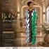 Robe boubou vert