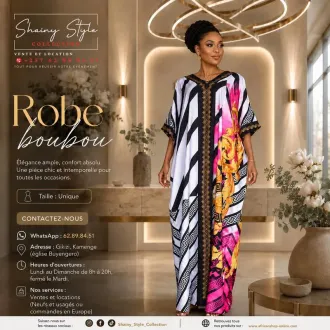 Robe boubou rose