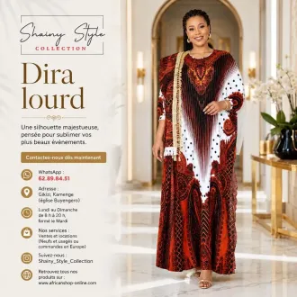 Dira lourd blanc marron