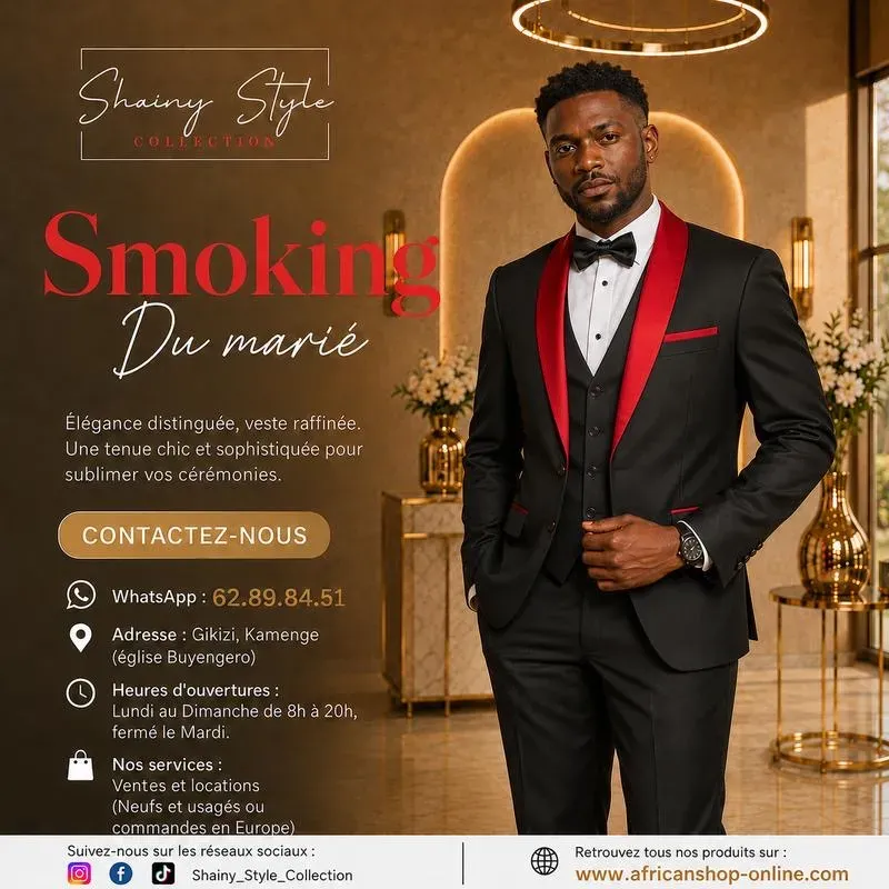Smoking noir rouge