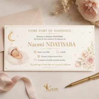 Faire-part de naissance