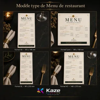 Menus de restaurant
