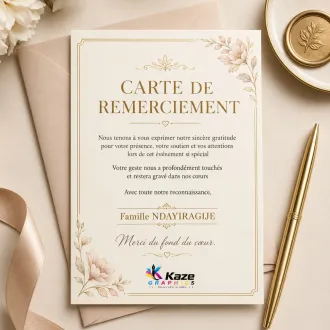 Cartes de remerciement