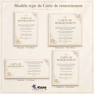 Cartes de remerciement