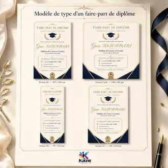 Faire-part de diplôme