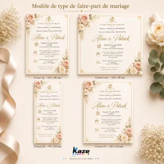 Faire-part de mariage