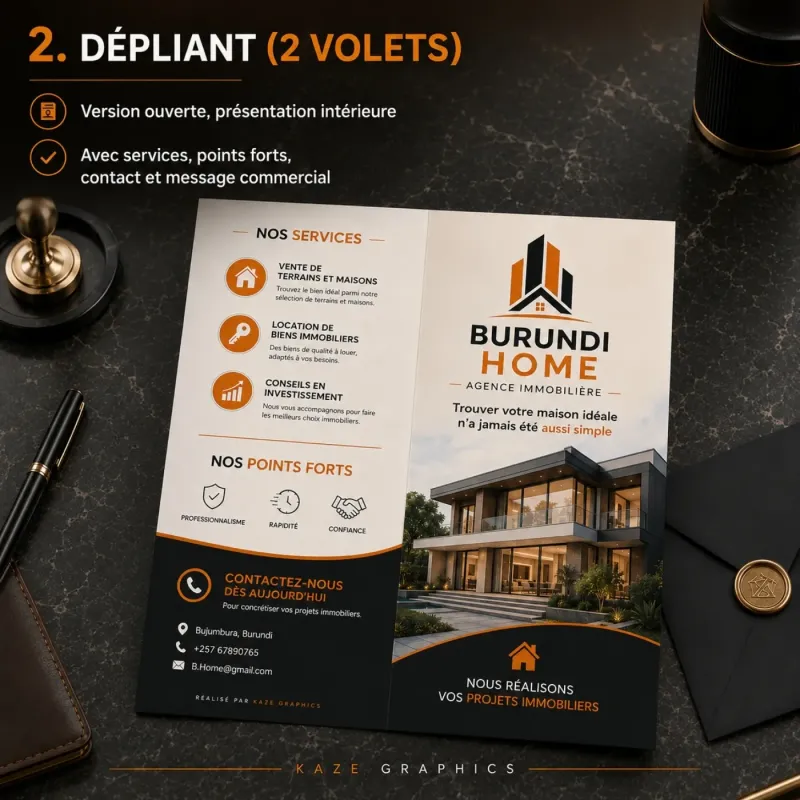 Dépliants 2 volets