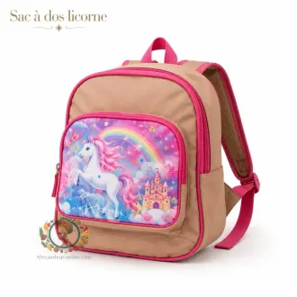 Sac à dos rose "licorne"