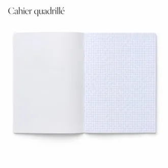 Cahier de 64 feuilles - quadrillé