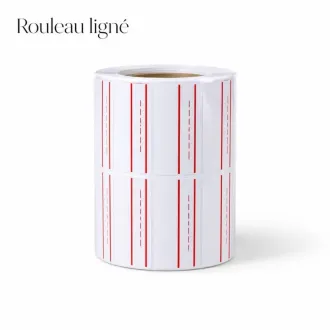 Le rouleau d’étiquettes