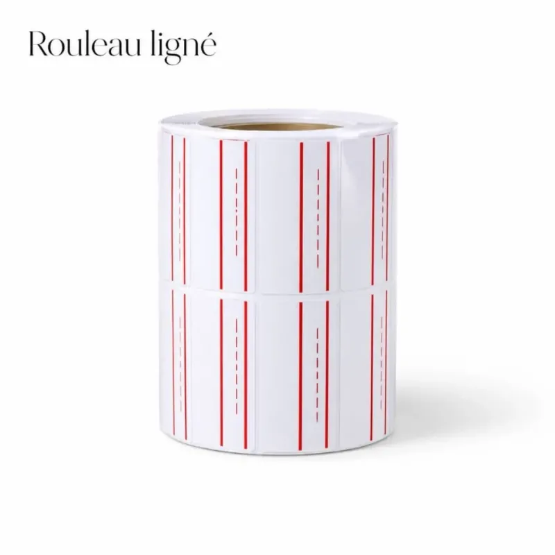 Le rouleau d’étiquettes