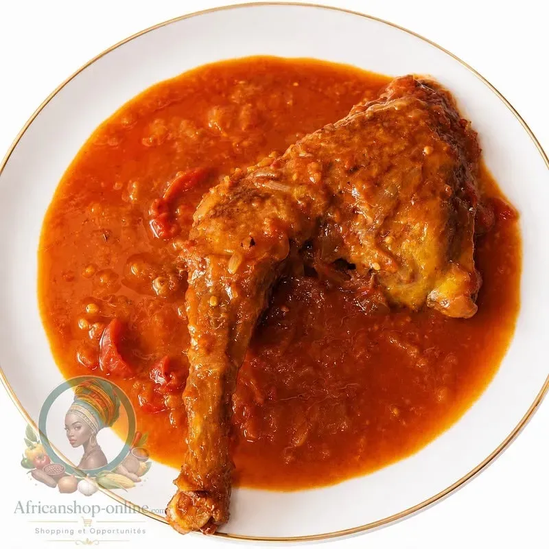 Poulet à la sauce tomate (1/4)“Sur précommande”